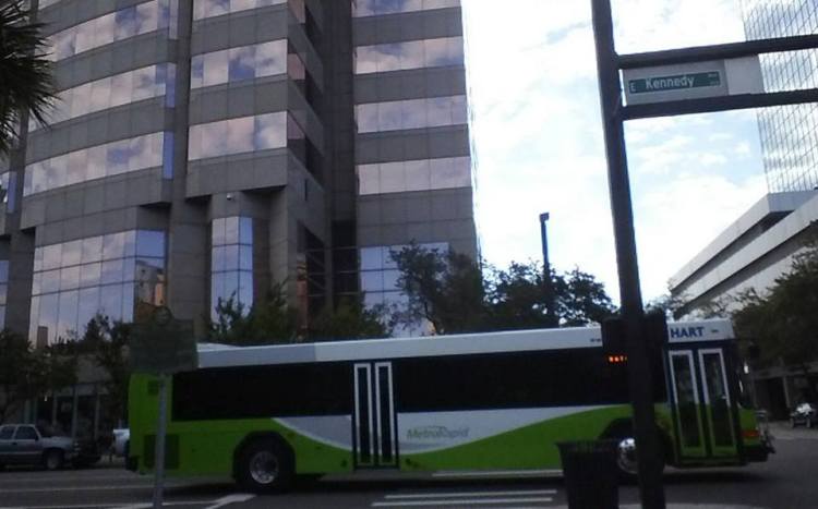 If a sales tax referendum were to pass in Hillsborough County by 2016, we could ultimately see a MetroRapid corridor between Brandon and SouthShore, among other massive improvements by 2040! Photo Credit: HARTride 2012.