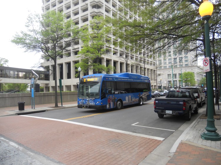 Also on the chopping block is Route 17, the downtown Norfolk circulator. Photo Credit: HARTride 2012.
