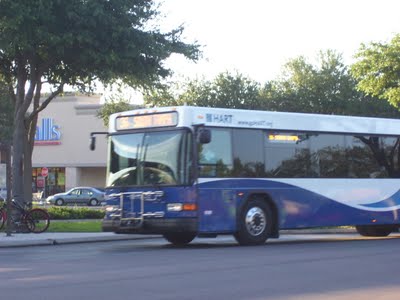 #2601, fresh from the paint shop, pulls into Britton Plaza. Photo taken by HARTride 2012. October, 2011.