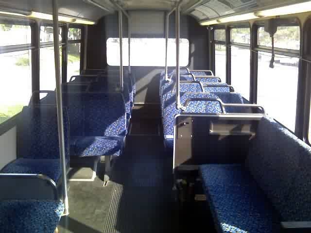The interior of the Champion/Freightliner. Notice the plush seating? Photo Credit: Shawn B.