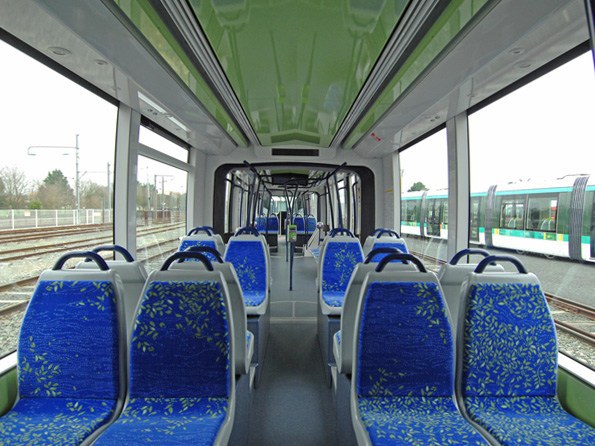 The interior of the Alstom Citadis 302 LRV. Photo Credit: Alstom.