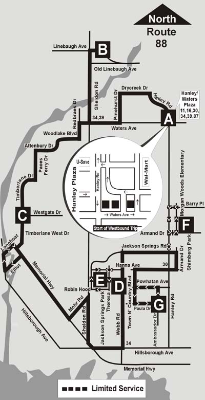 The original Route 88. Courtesy of the Wayback Machine.