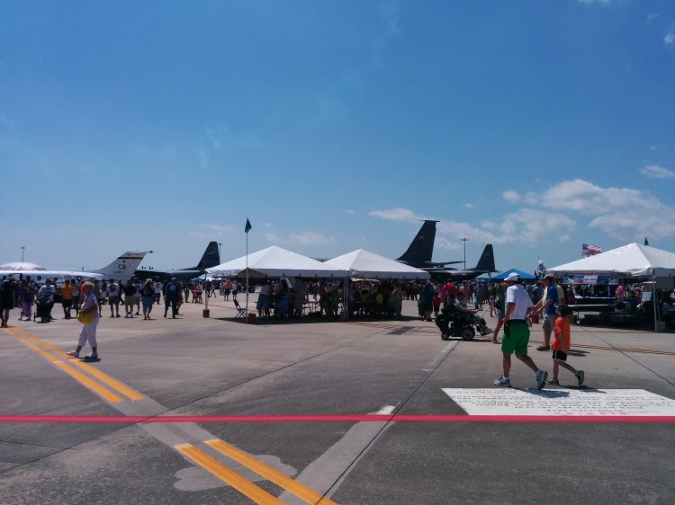 Arriving at the AirFest event area. Photo Credit: HARTride 2012, March, 2014.