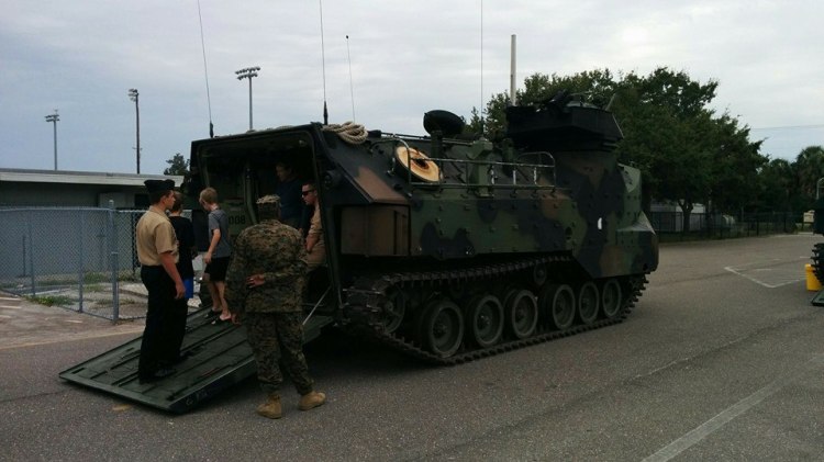 A US Marine Corps assault vehicle. Photo Credit: HARTride 2012.
