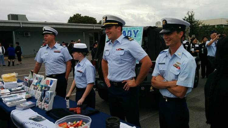 US Coast Guard members educate the public of how their operations work. Photo Credit: HARTride 2012.