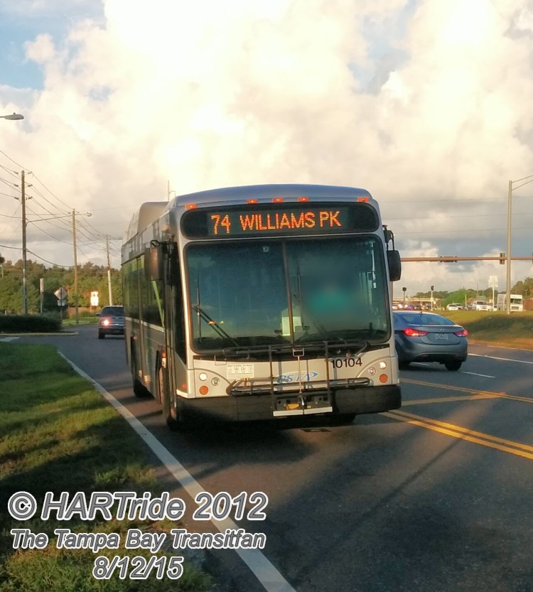 #10104 arrives at my stop!