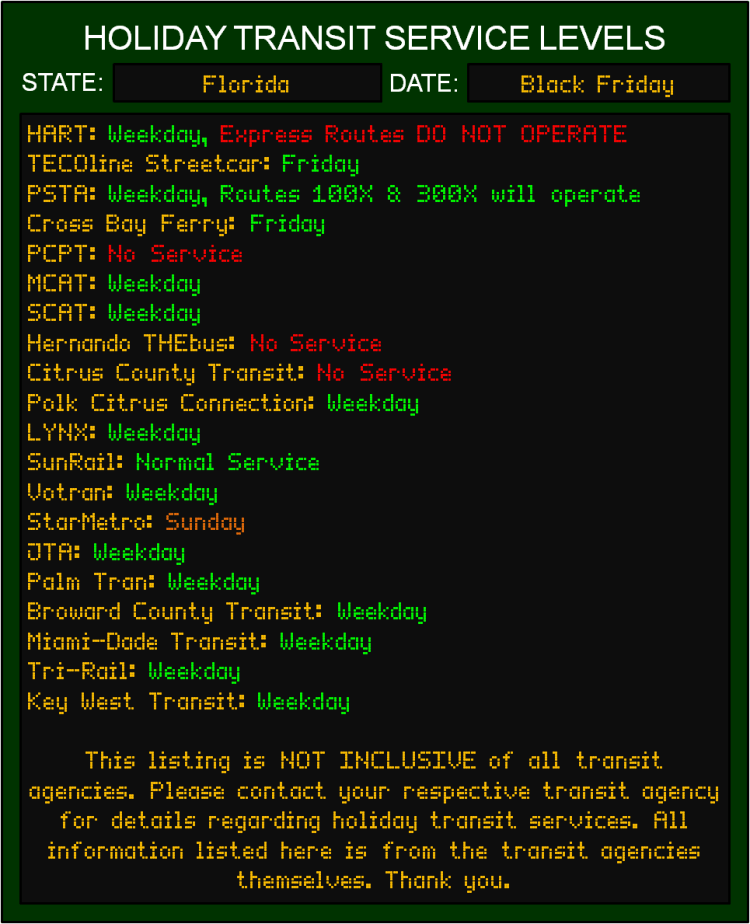 black-friday-fl-transit-service-levels