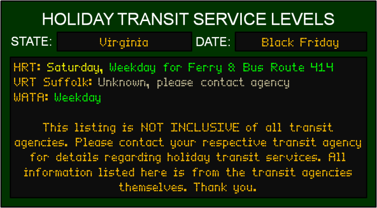 black-friday-va-transit-service-levels
