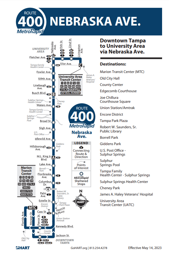Route 400 HART MetroRapid Service – The Global Transit Guidebook